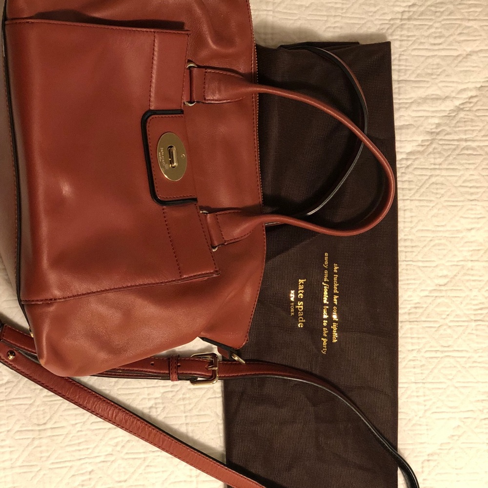 Kate Spade Brown Leather Satchel - Picture 2 of 8